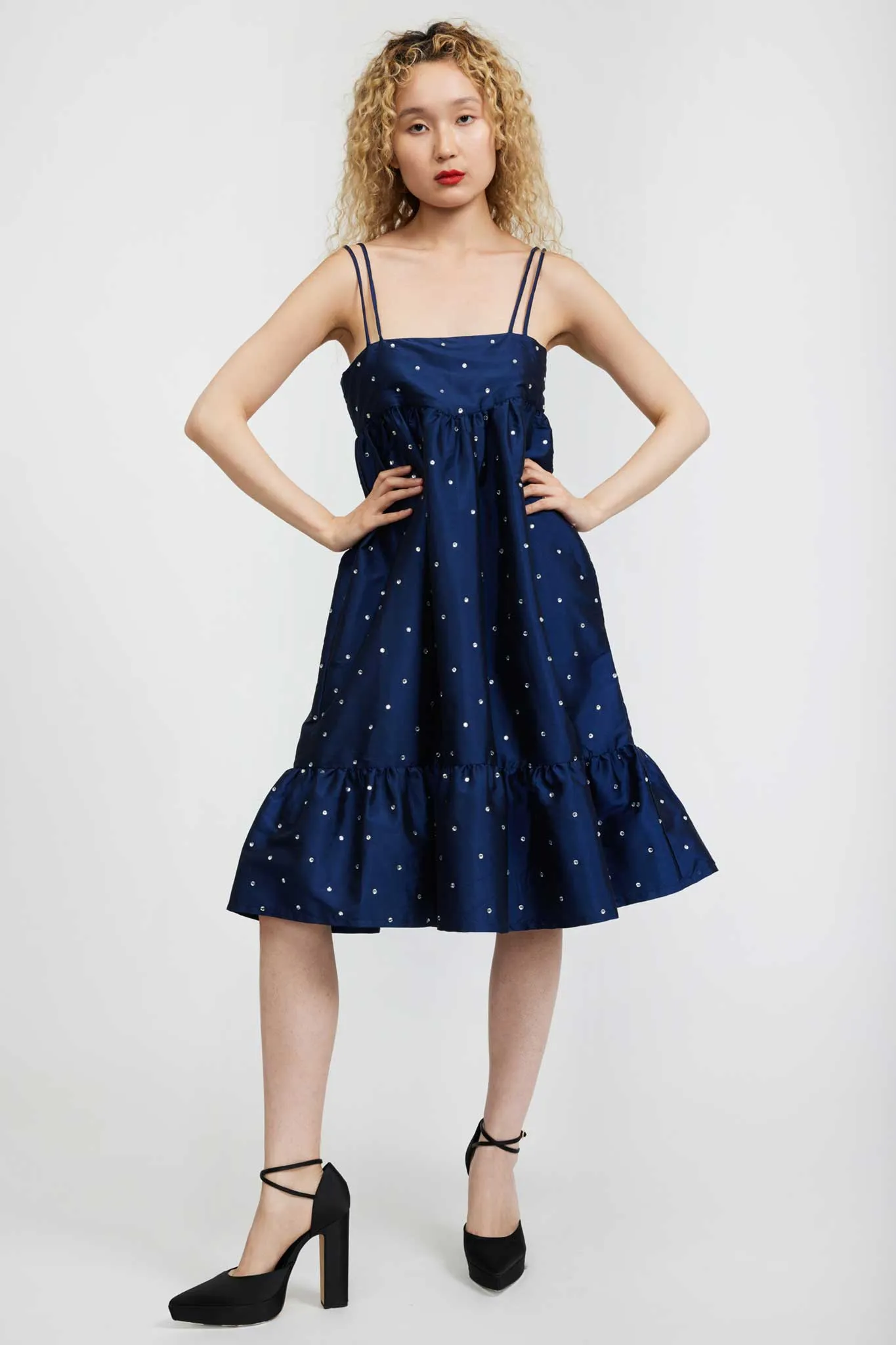 Singer Dress in Navy sold by Batsheva product image thumbnail 3