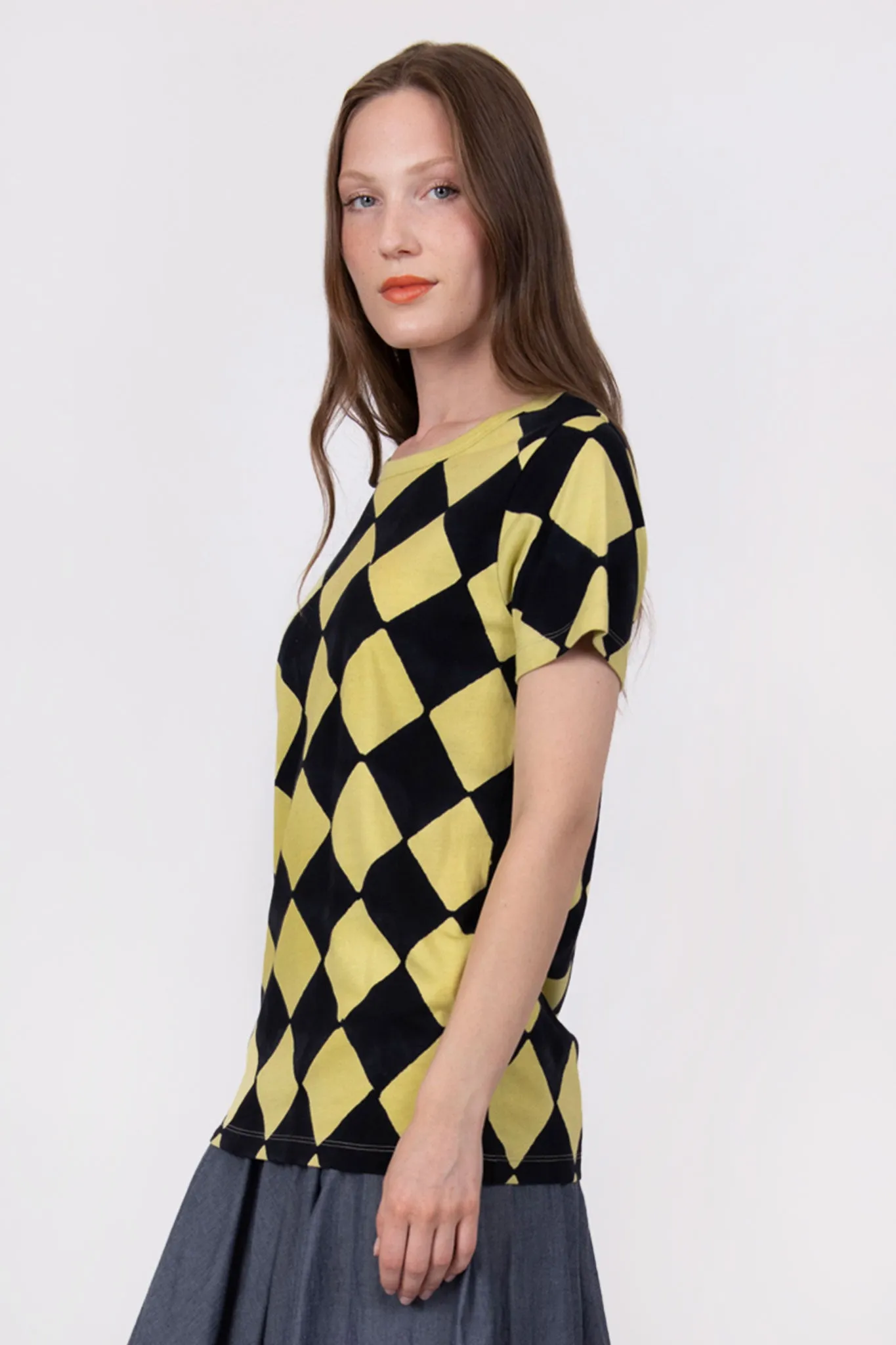 T-Shirt in Block Printed Harlequin sold by Batsheva product image thumbnail 5