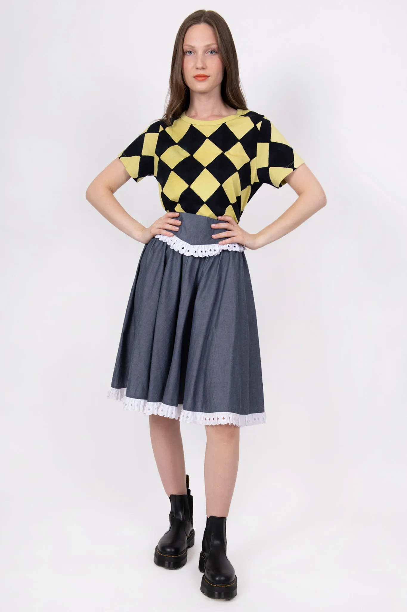 T-Shirt in Block Printed Harlequin sold by Batsheva product image thumbnail 2