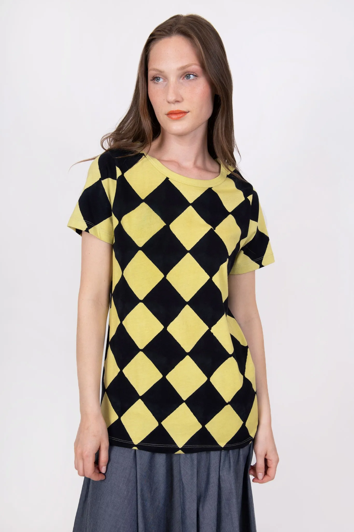 T-Shirt in Block Printed Harlequin sold by Batsheva product image thumbnail 3