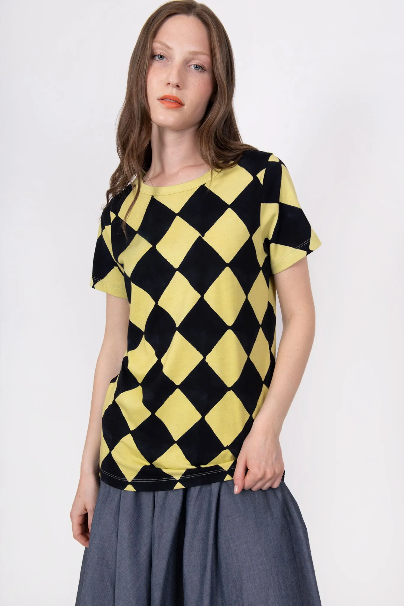 T-Shirt in Block Printed Harlequin sold by Batsheva product image thumbnail 4
