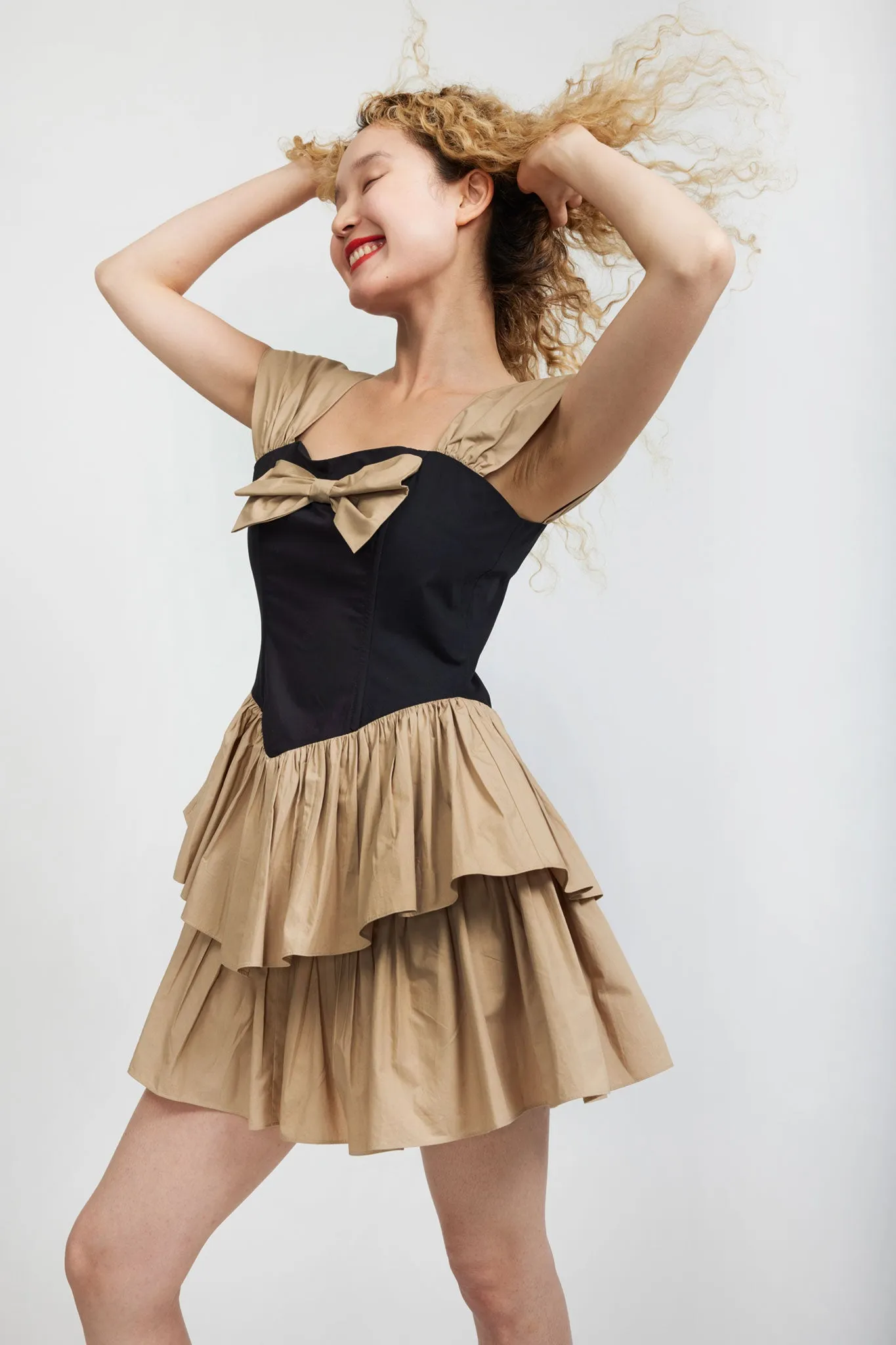 Betty Dress in Khaki sold by Batsheva product image thumbnail 5
