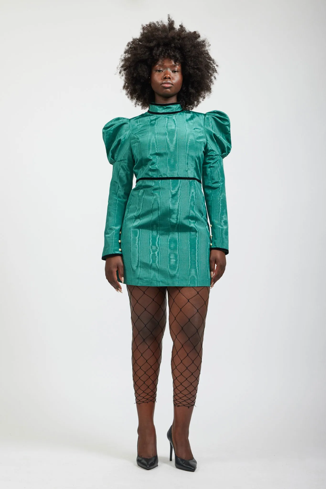 Mini Tate Dress in Ocean Moiré sold by Batsheva
