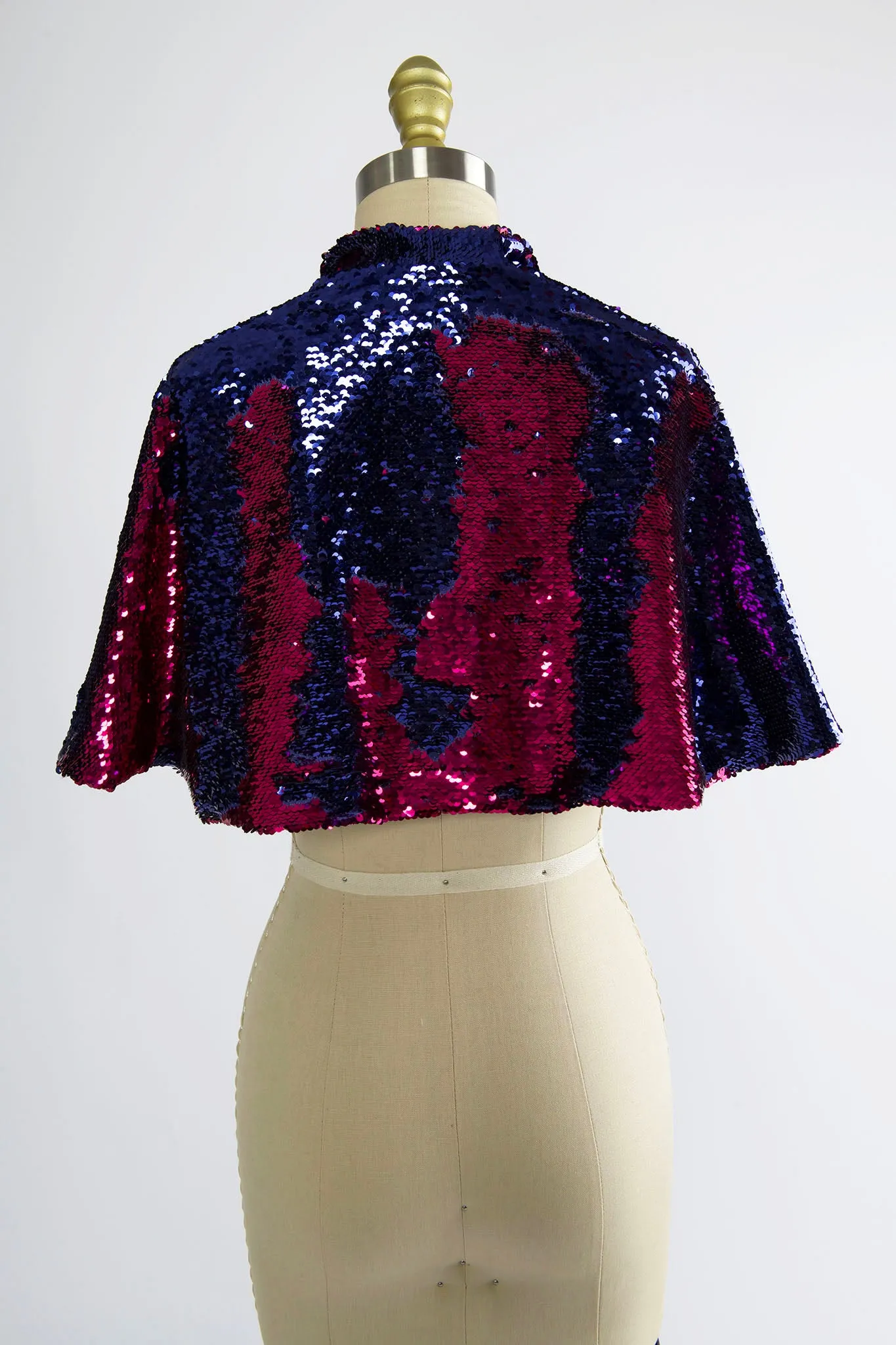 Synergy Cape in Fuchsia and Purple Sequin sold by Batsheva product image thumbnail 3