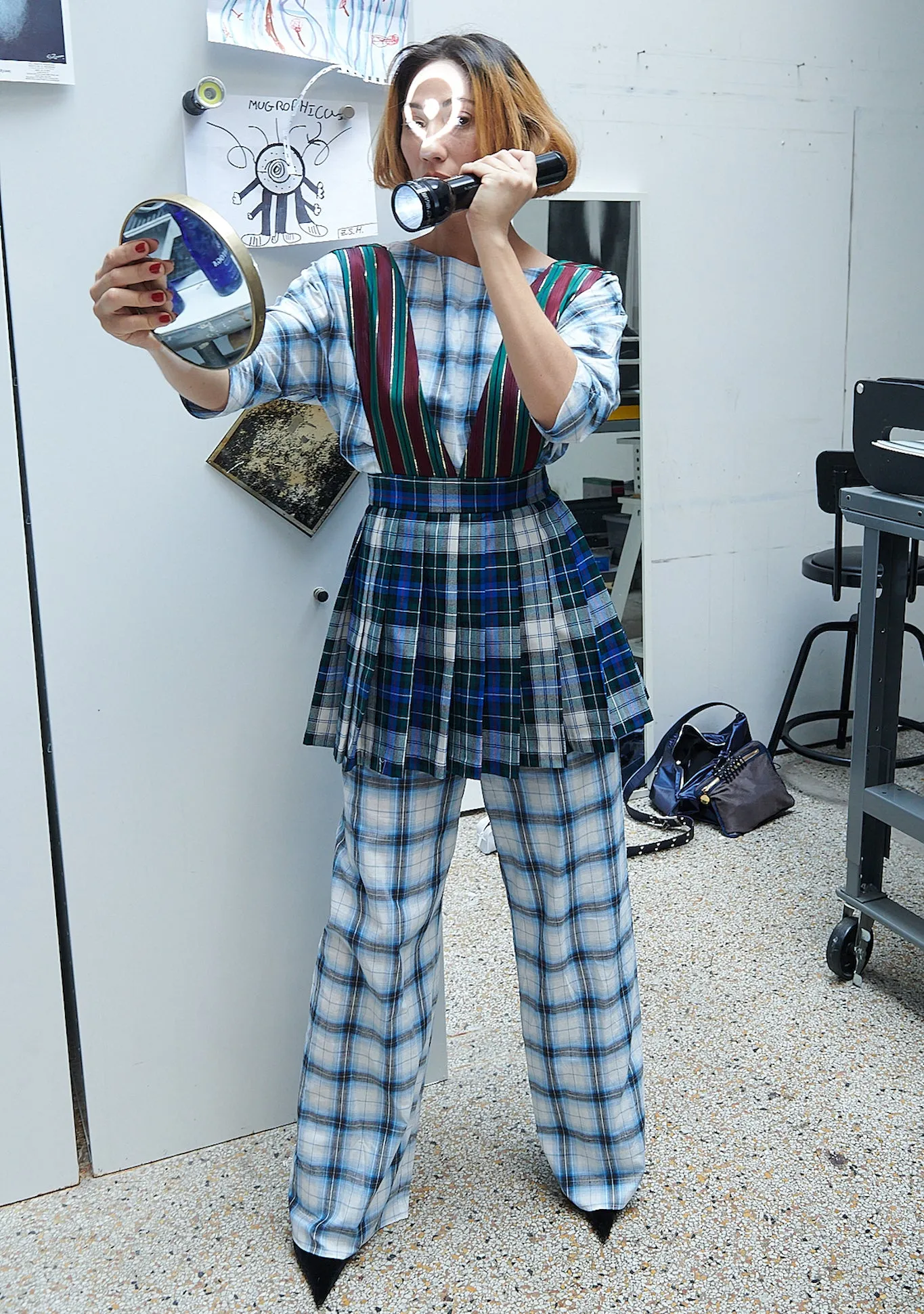 Erin Top in Burgundy Tartan sold by Batsheva product image thumbnail 2