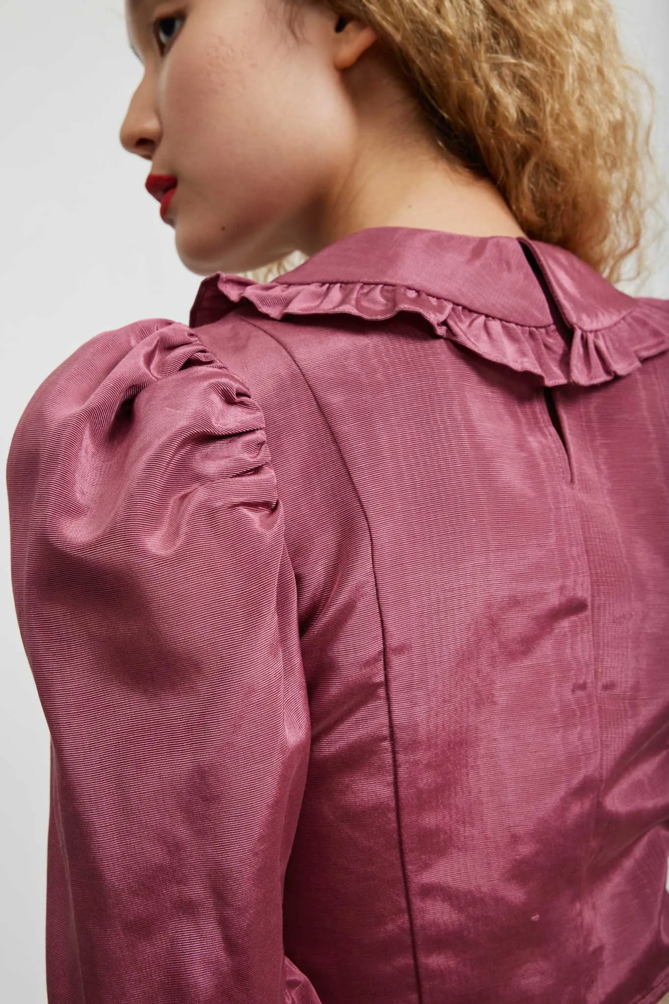 Spring Lucy Top in Rouge Pink Moiré sold by Batsheva product image thumbnail 4