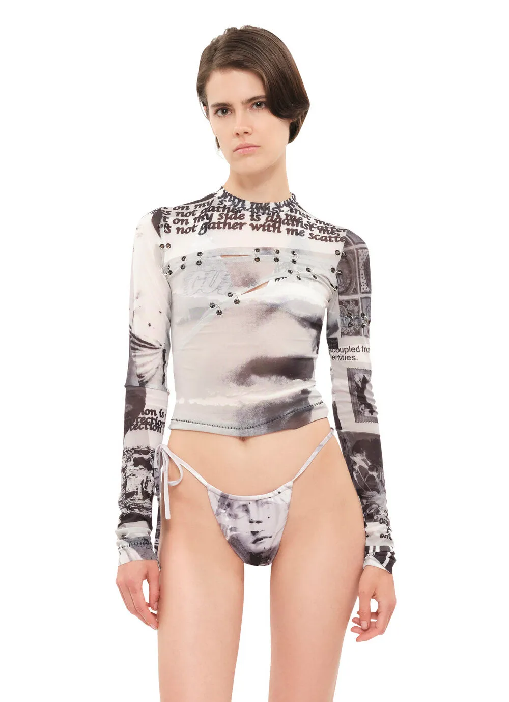 Roman Collage Bikini Bottom sold by Guizio