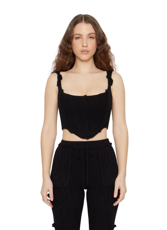 Knit Seamed Corset sold by Guizio