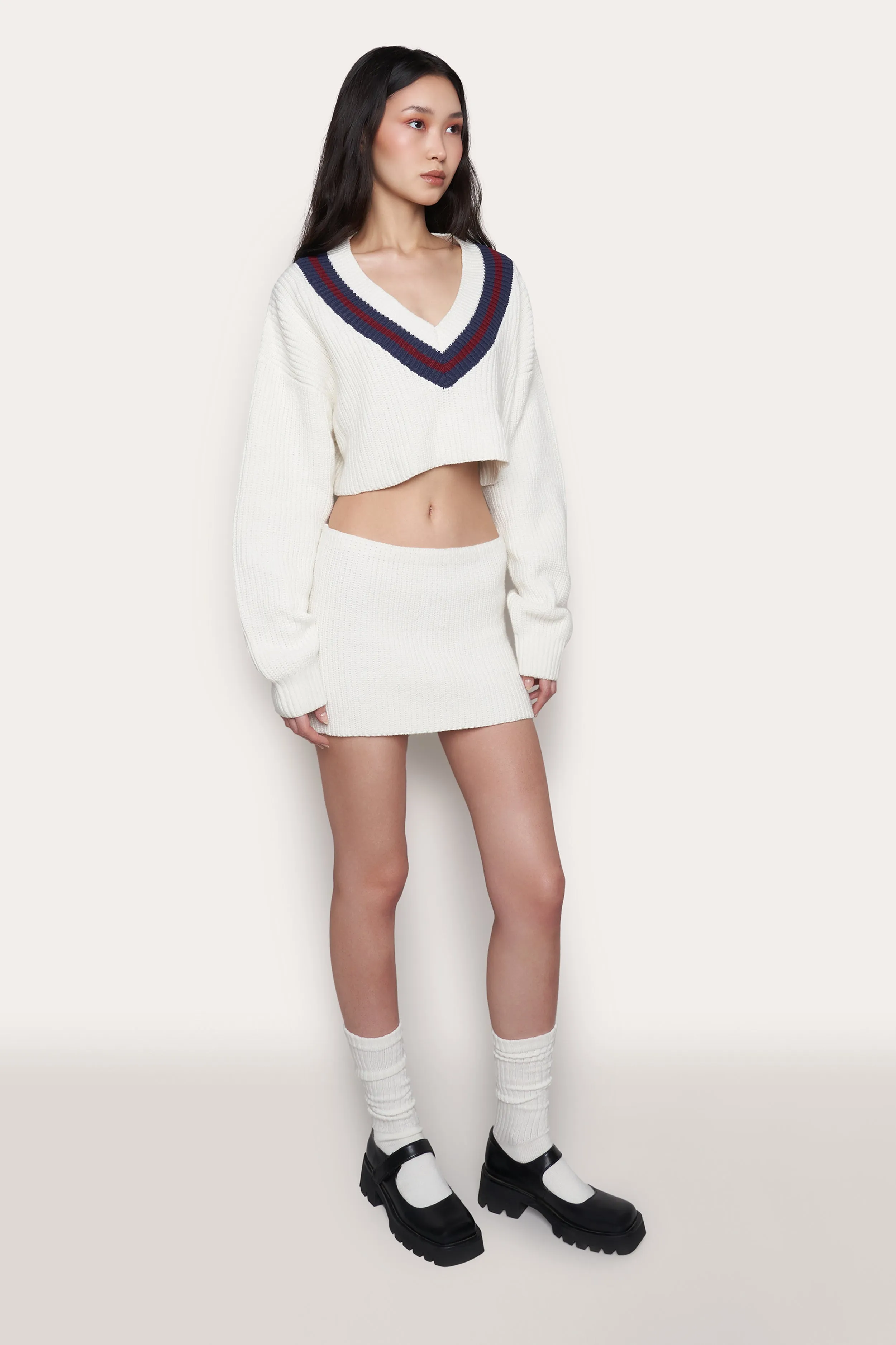 Guizio X Champion Rib Knit Mini Skirt sold by Guizio product image thumbnail 5