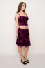 Butterfly Velvet Burnout Low Rise Midi Skirt sold by Guizio