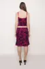 Butterfly Velvet Burnout Low Rise Midi Skirt sold by Guizio