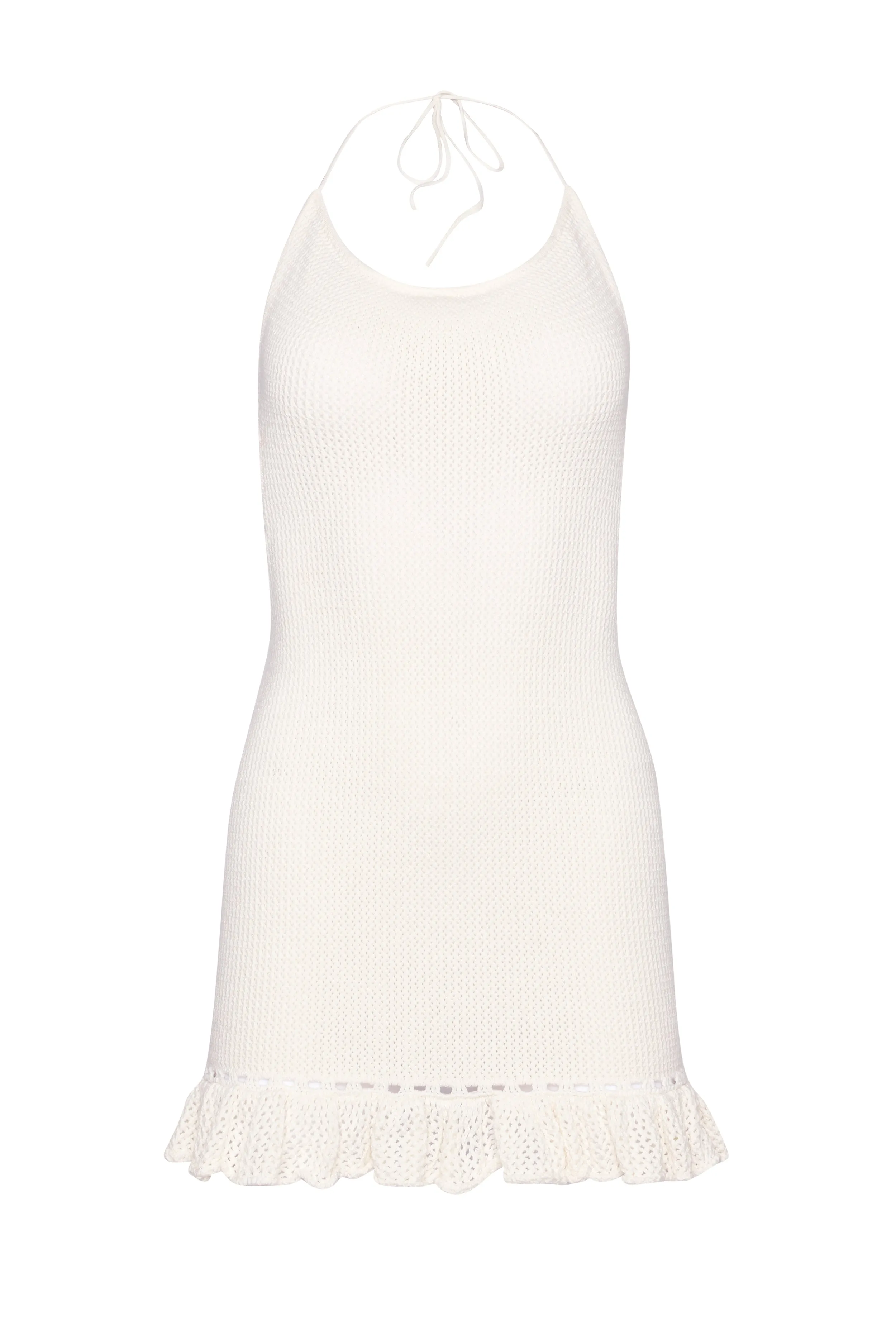 Crochet Halter Mini Dress sold by Guizio product image thumbnail 2