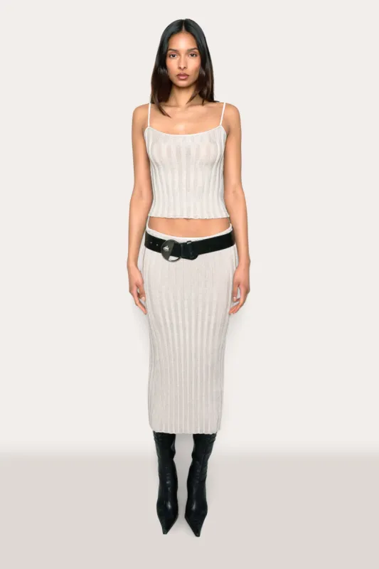 Slinky Rib Knit Tank sold by Guizio