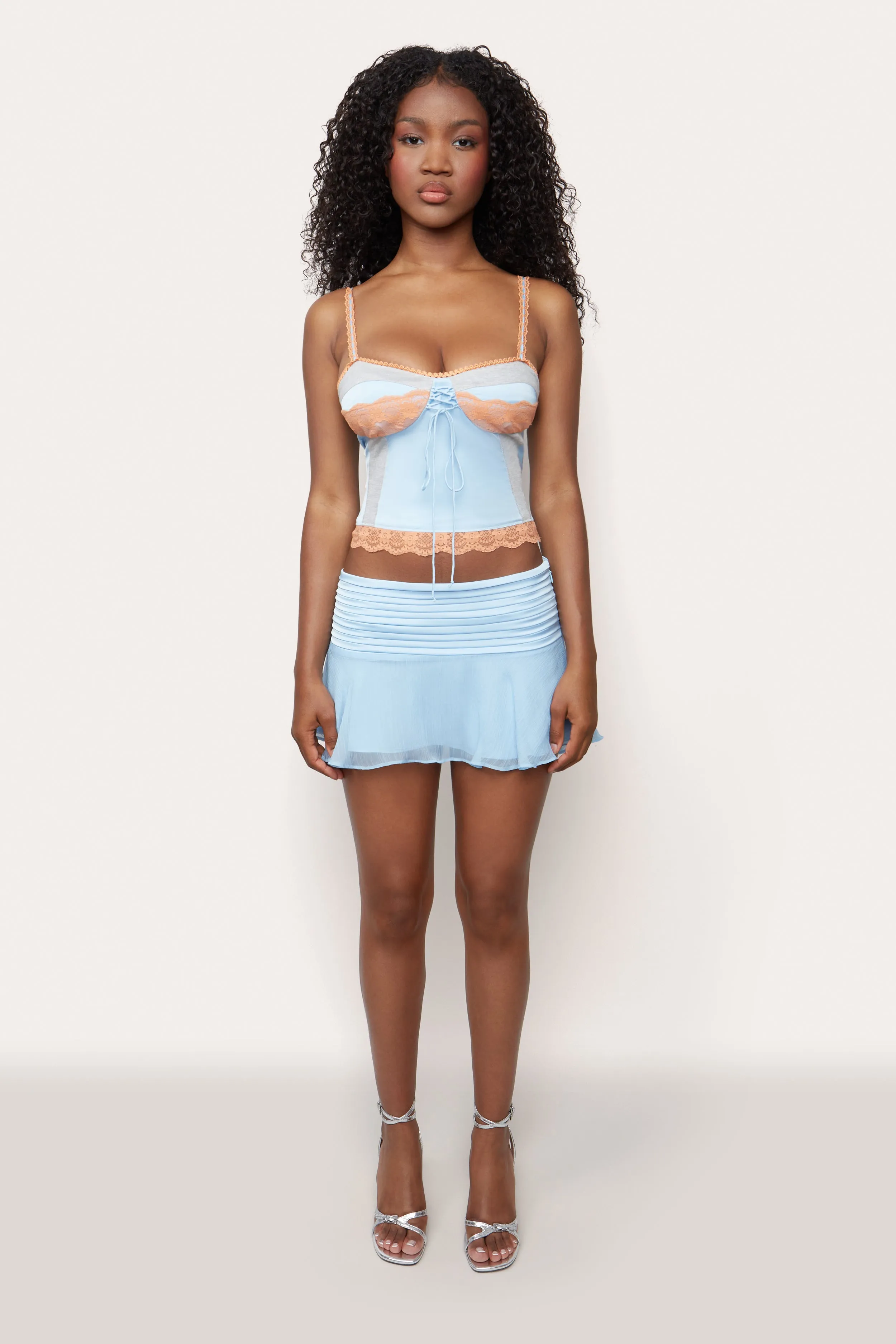 Pintuck Mini Skirt sold by Guizio product image thumbnail 2