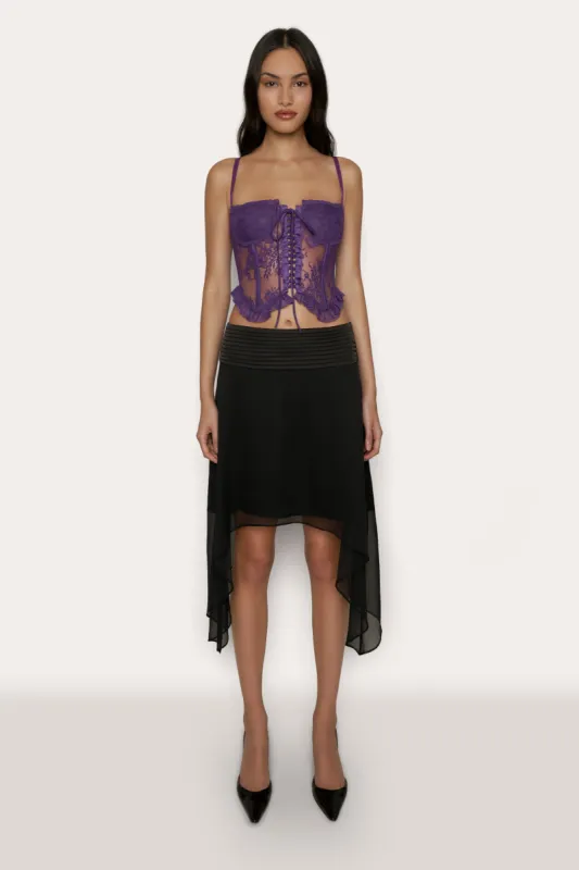 Aleia Ruffle Corset sold by Guizio