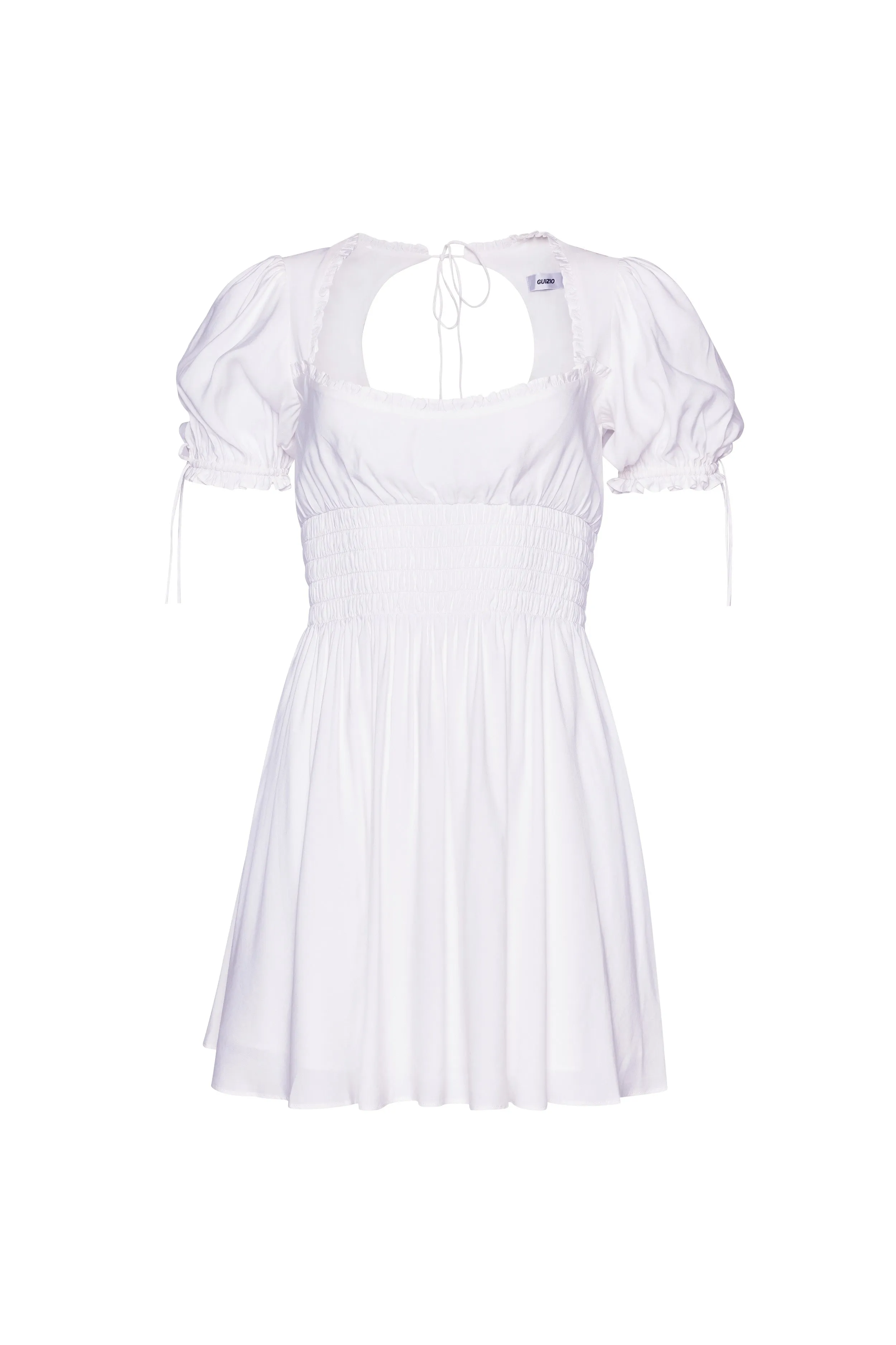 Puff Sleeve Ruched Flare Dress sold by Guizio product image thumbnail 2