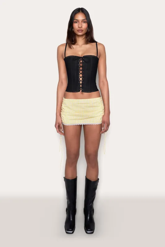 Cotton Scallop Corset sold by Guizio