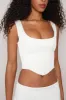Satin Lace-Up Bustier Top sold by Guizio