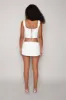 Satin Lace-Up Bustier Top sold by Guizio