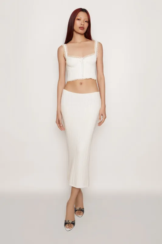 Ribbed Maxi Skirt sold by Guizio