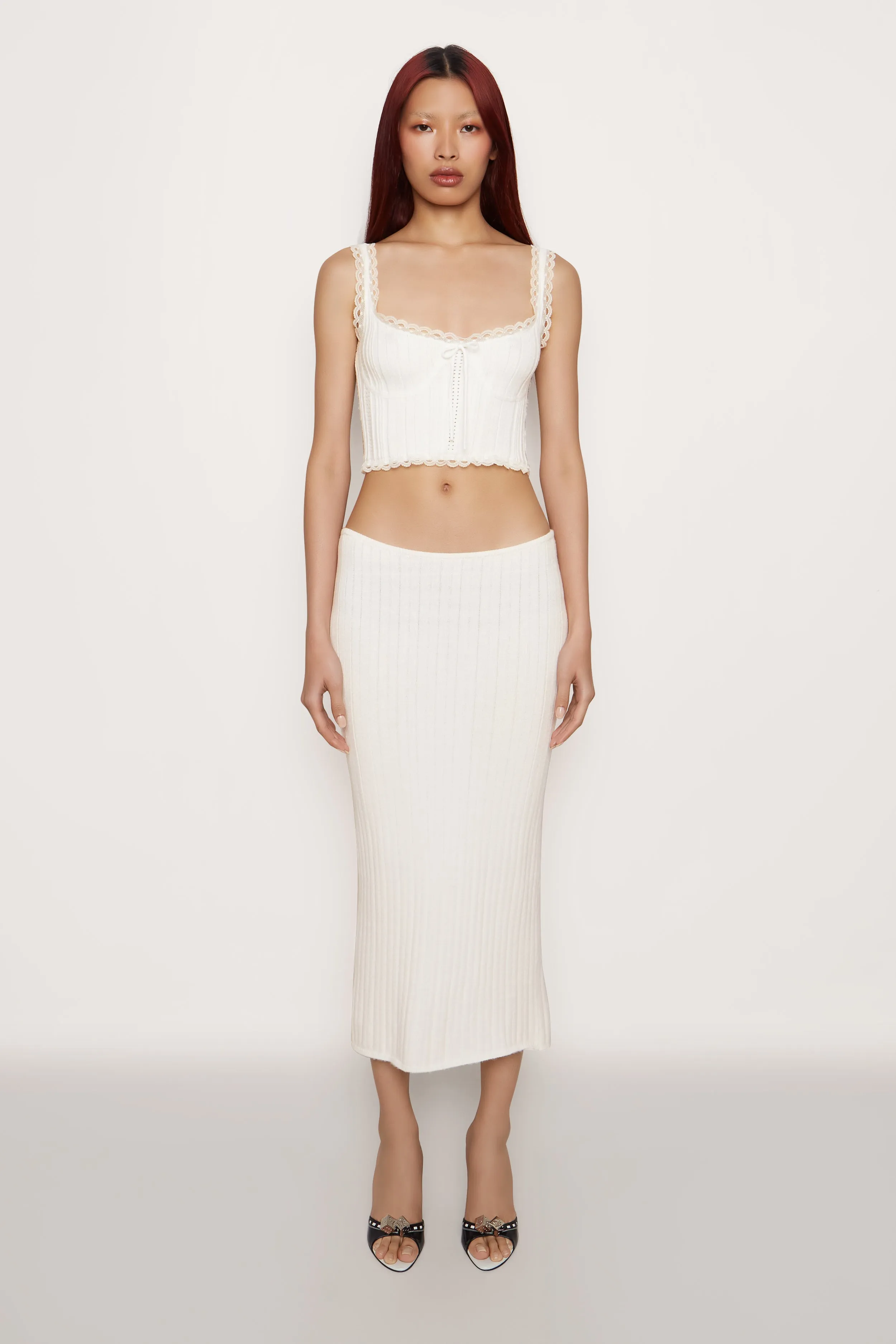 Ribbed Maxi Skirt sold by Guizio product image thumbnail 3