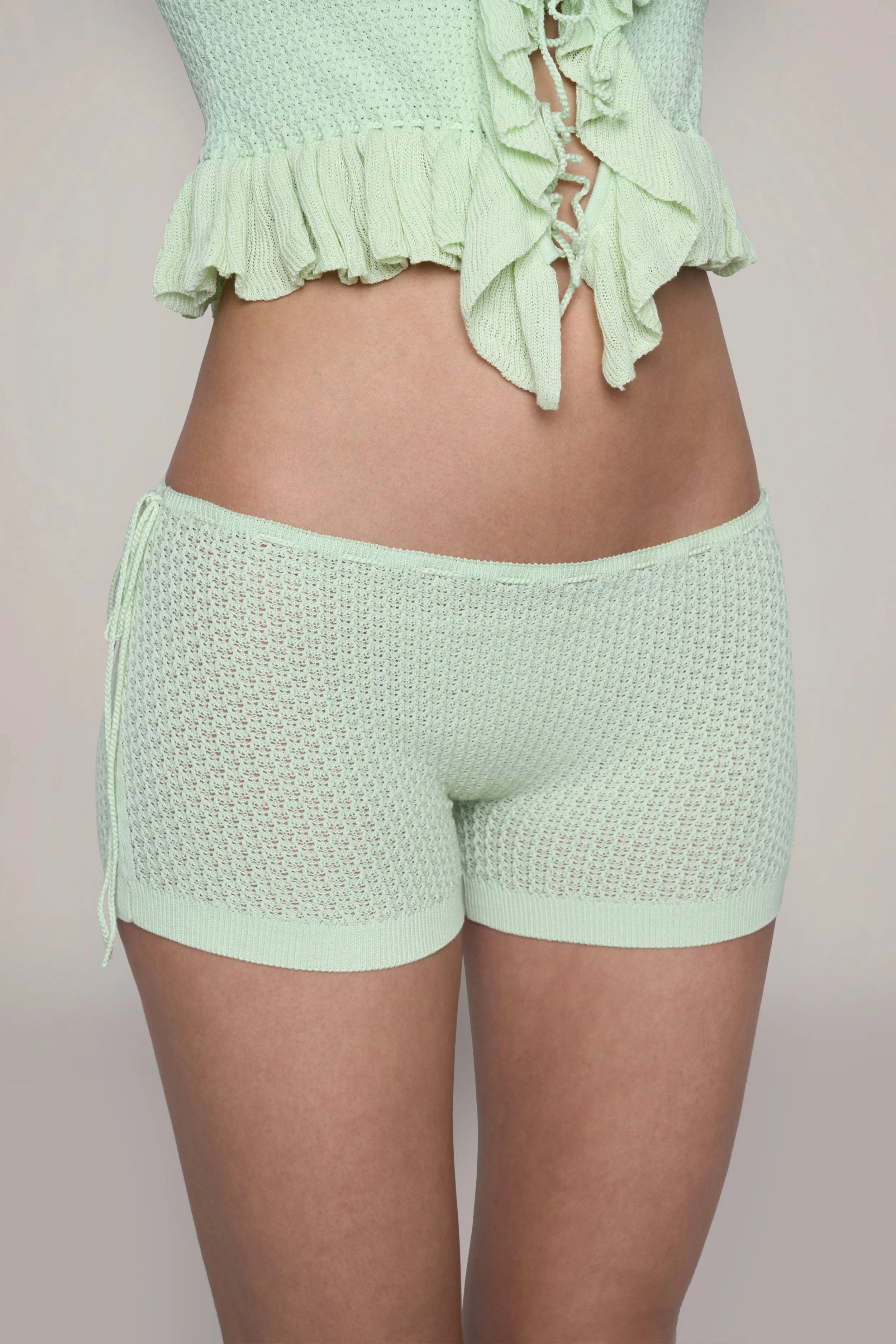 Knit Side Tie Short sold by Guizio product image thumbnail 2