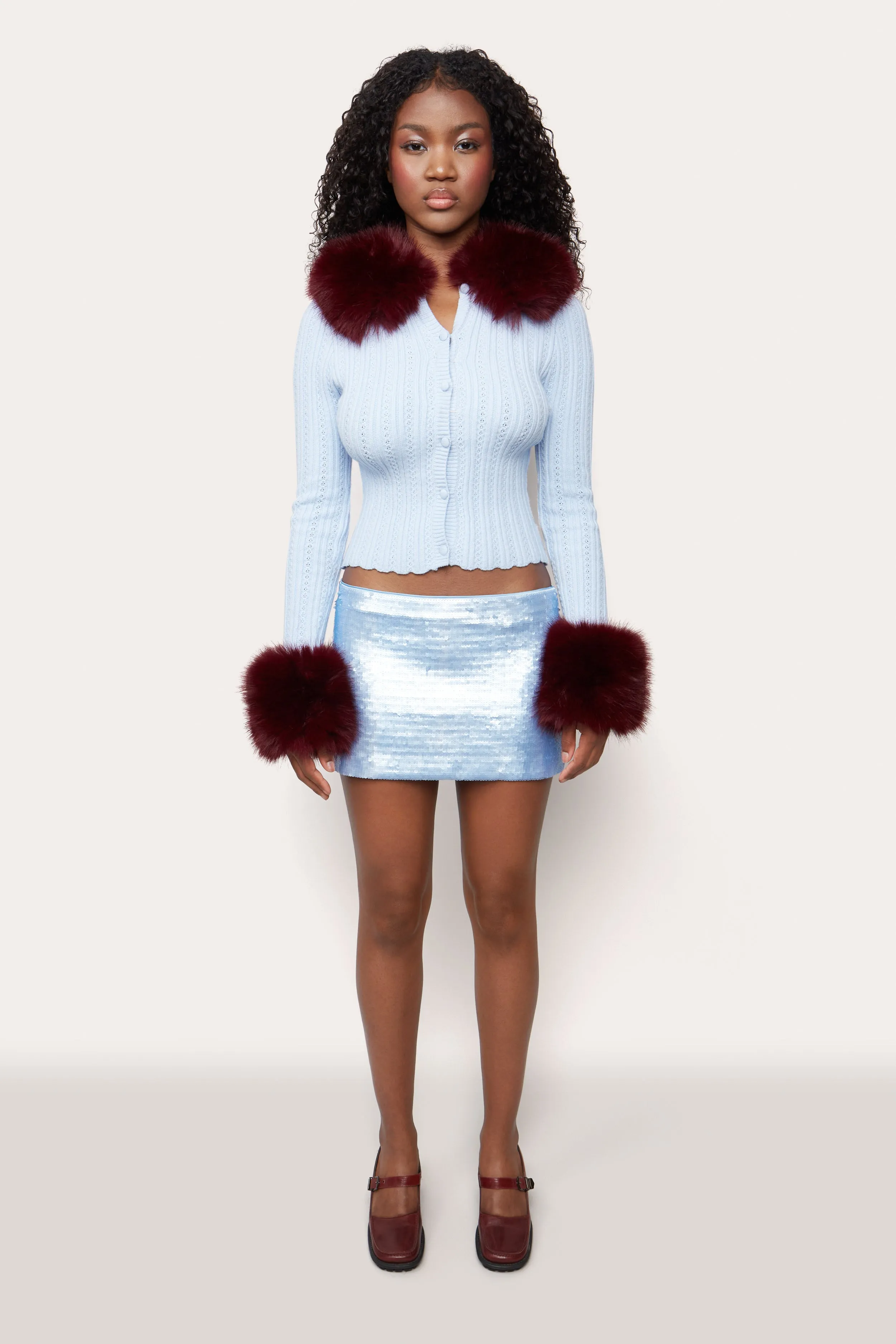 Heart Pointelle Knit Cardigan sold by Guizio product image thumbnail 2