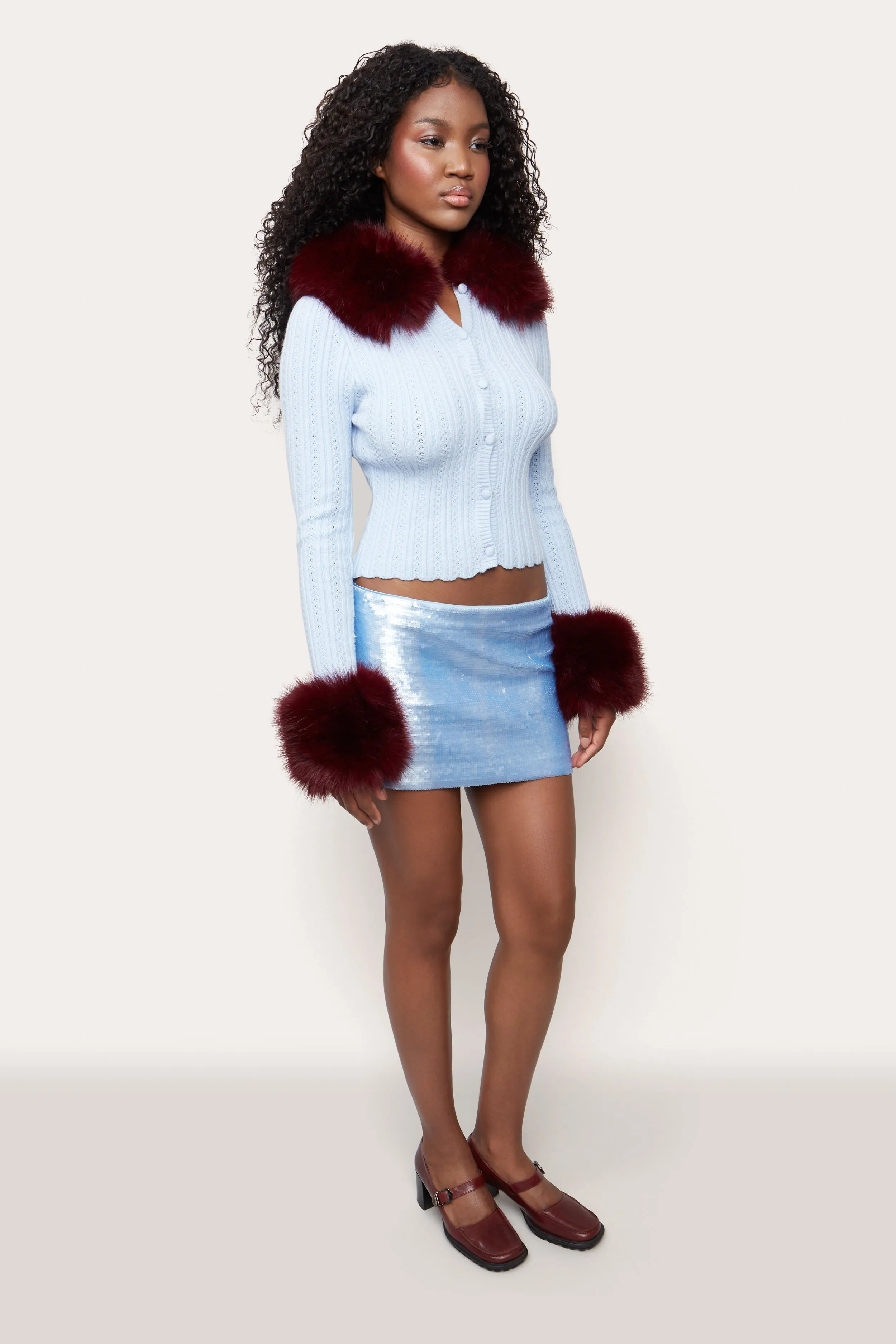 Heart Pointelle Knit Cardigan sold by Guizio product image thumbnail 3