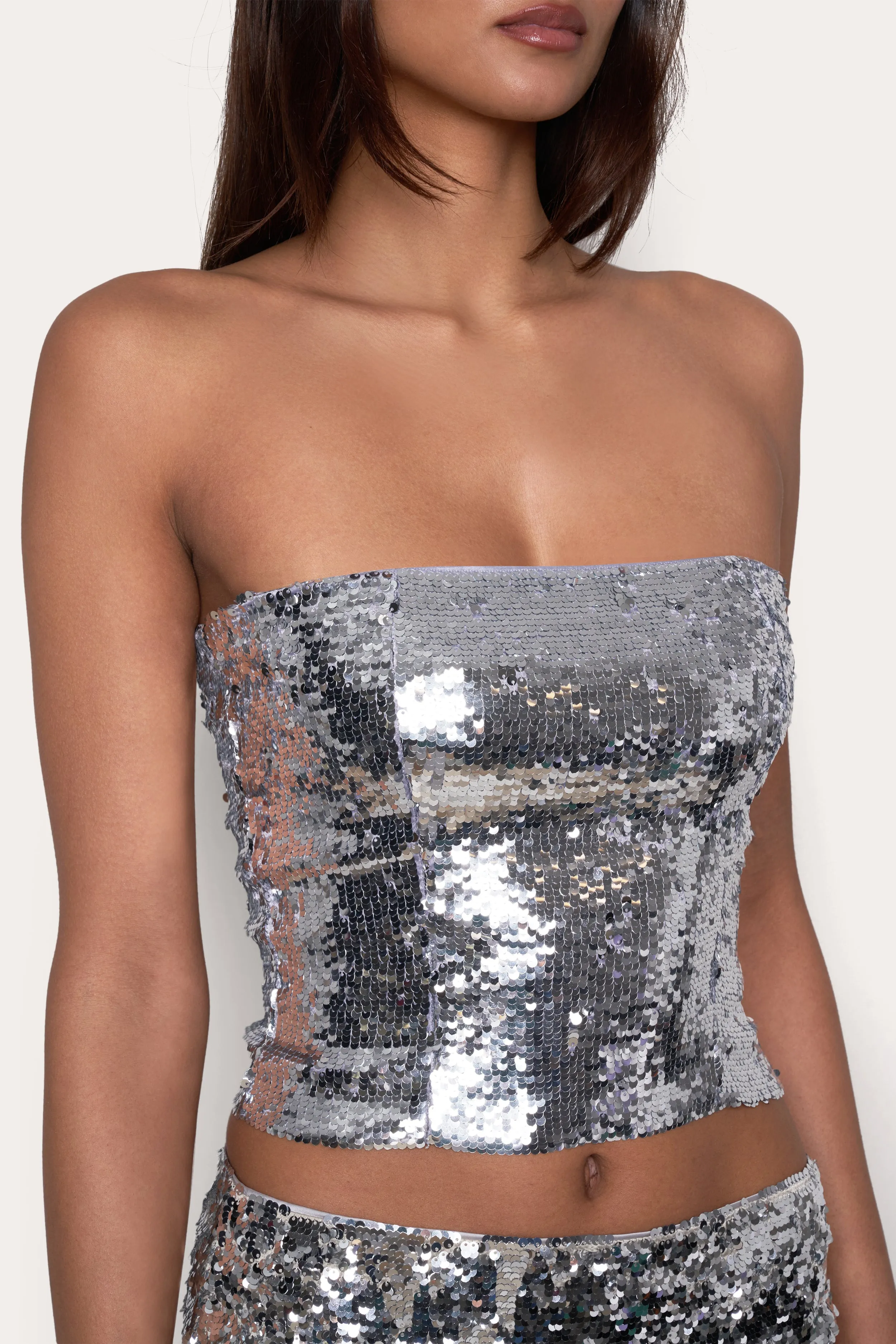 Sequin Tube Top sold by Guizio product image thumbnail 3