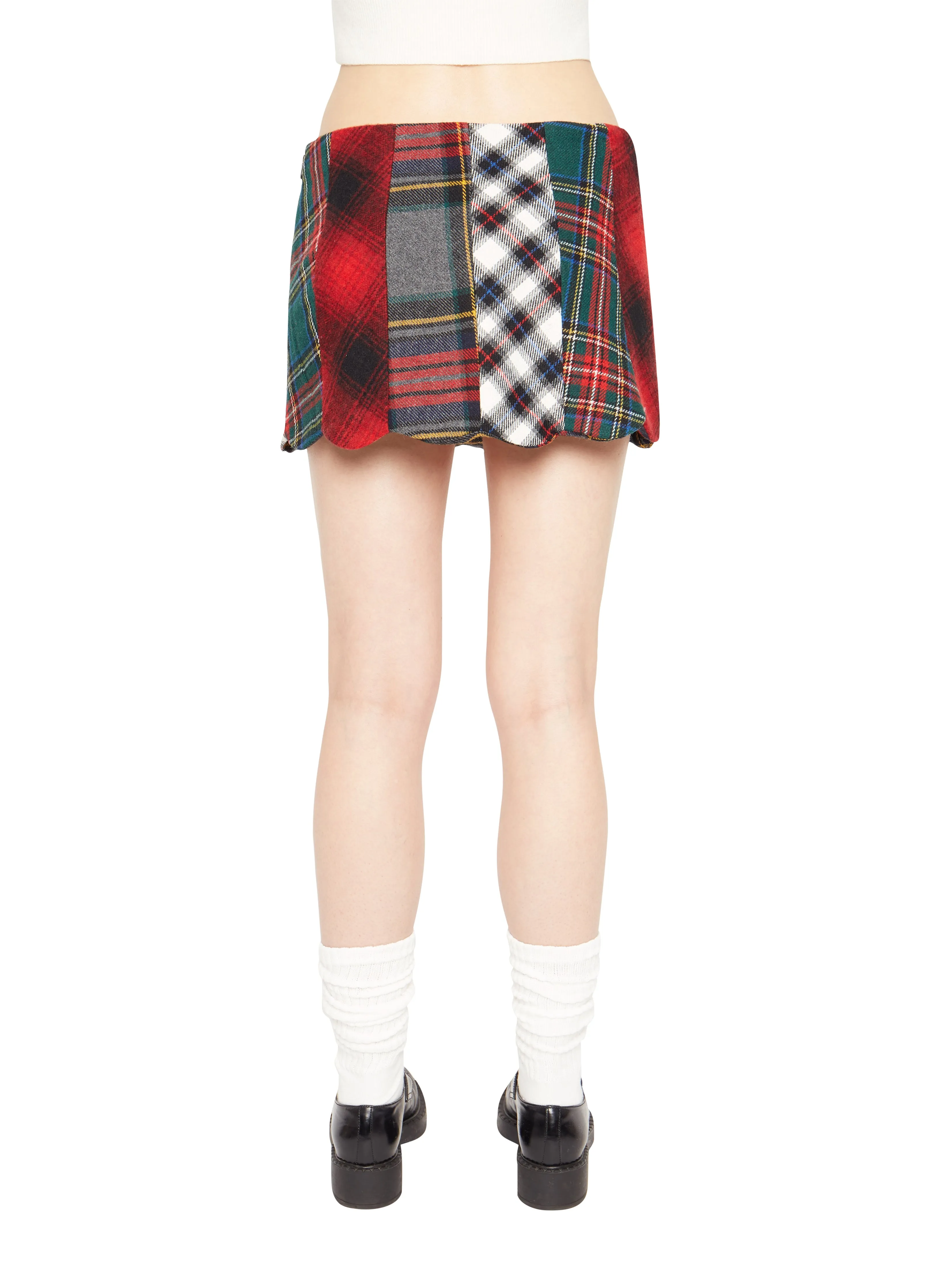 Mixed Plaid Mini Skirt sold by Guizio product image thumbnail 5