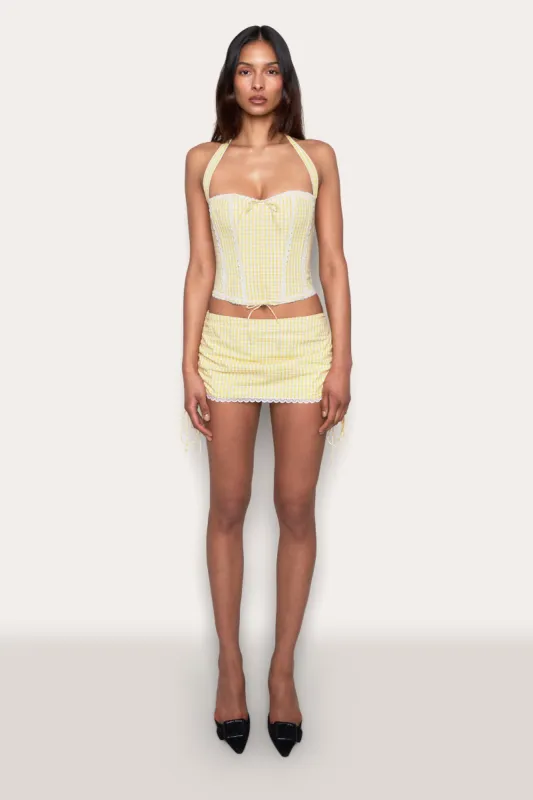 Gingham Lace Corset sold by Guizio