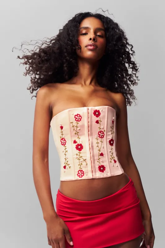 Meadows Satin Corset sold by Guizio