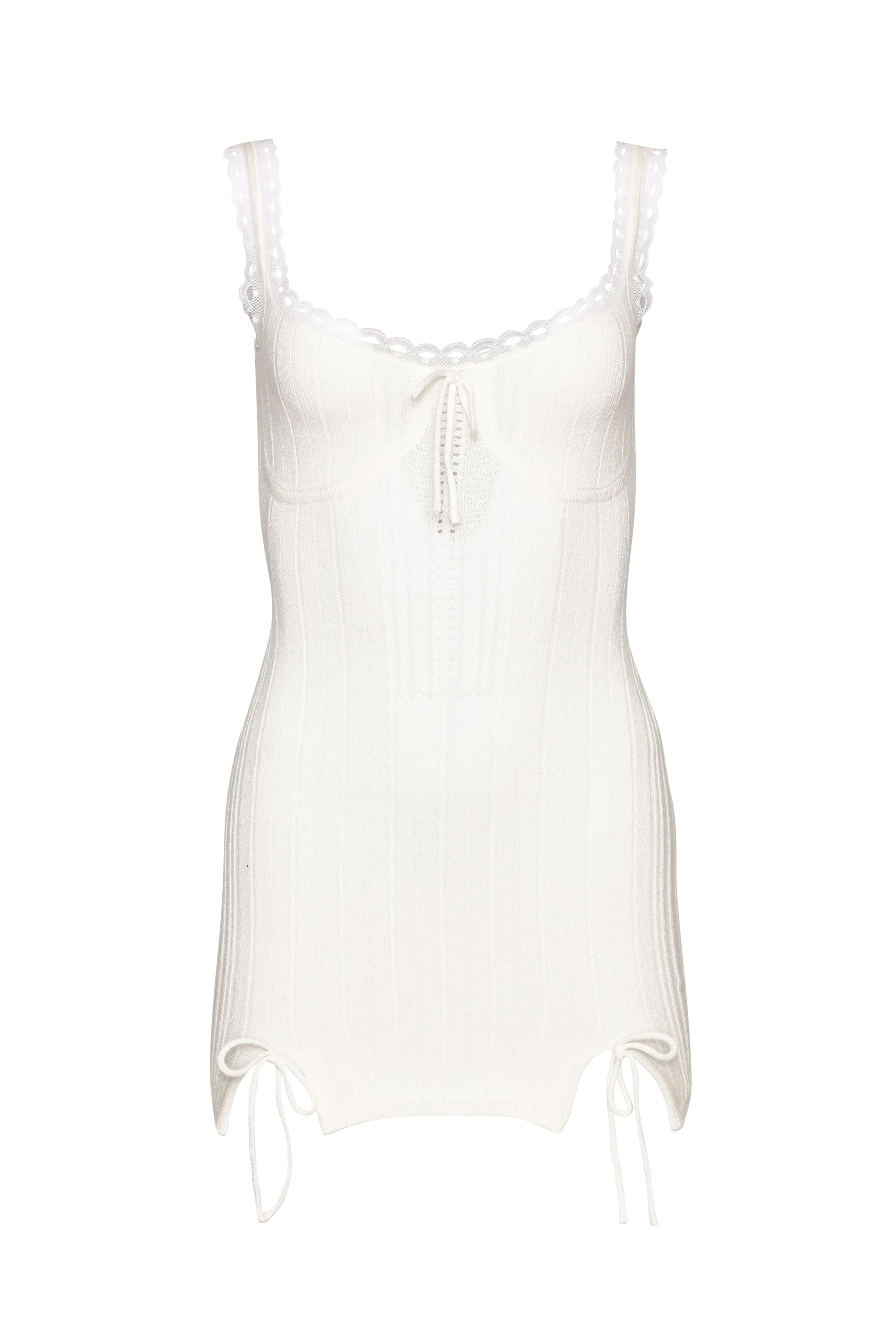 Dainty Lace Knit Mini Dress sold by Guizio product image thumbnail 2