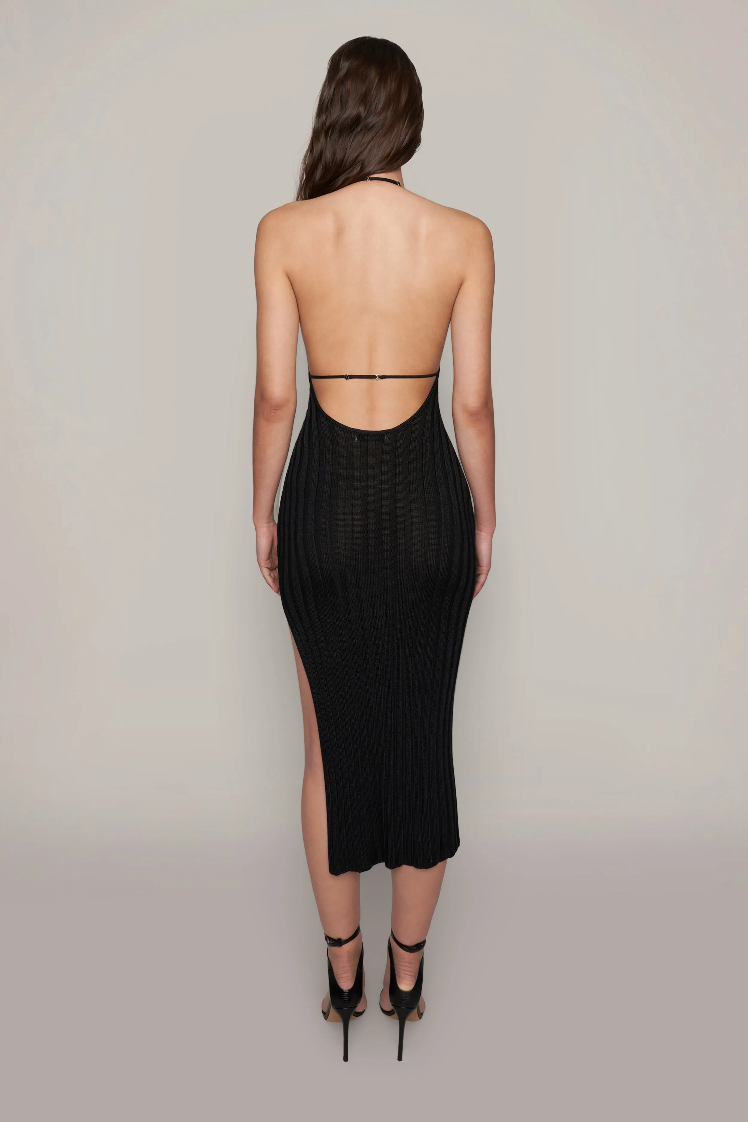 Slinky Rib Midi Dress sold by Guizio product image thumbnail 3