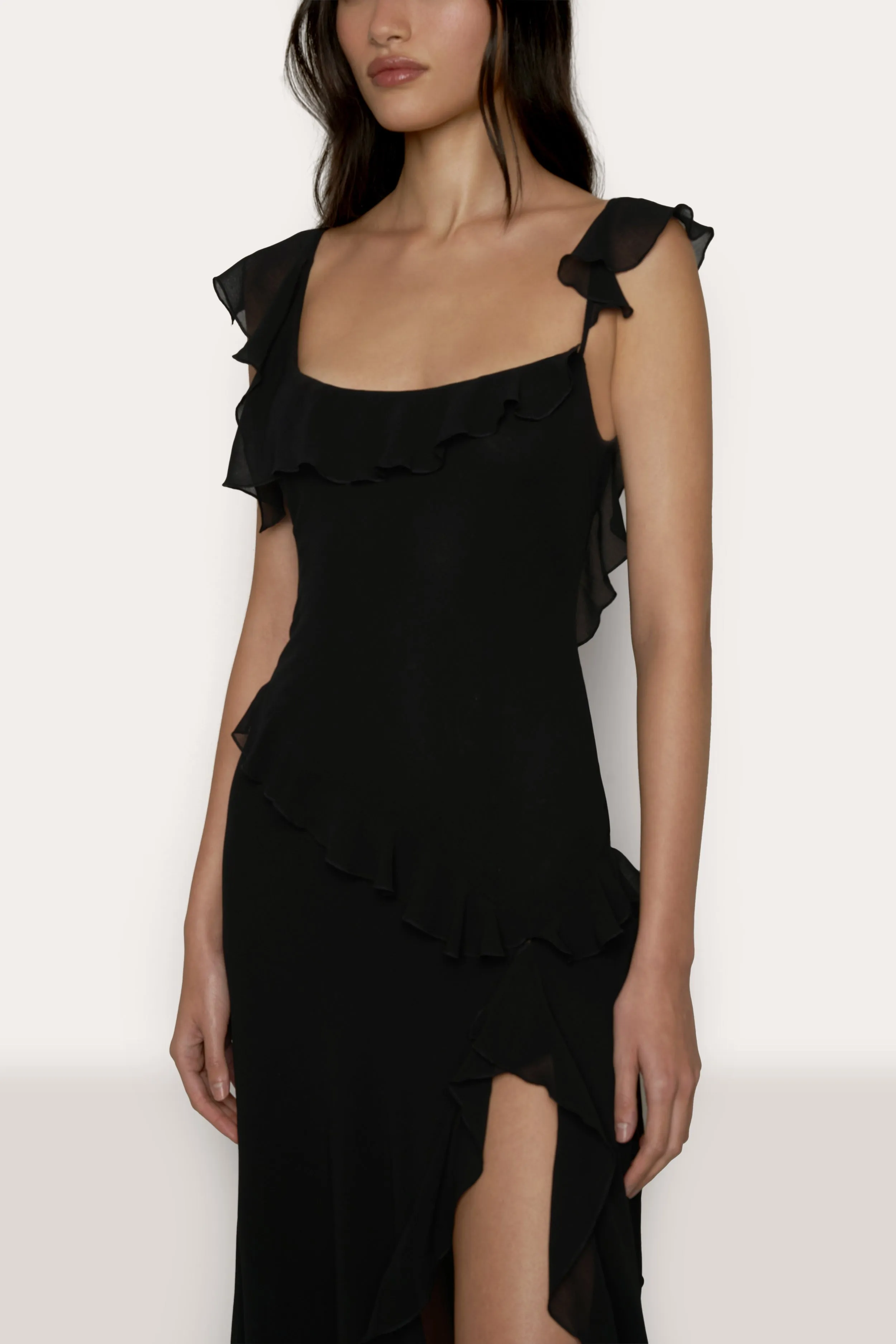 Avila Ruffle Gown sold by Guizio product image thumbnail 4