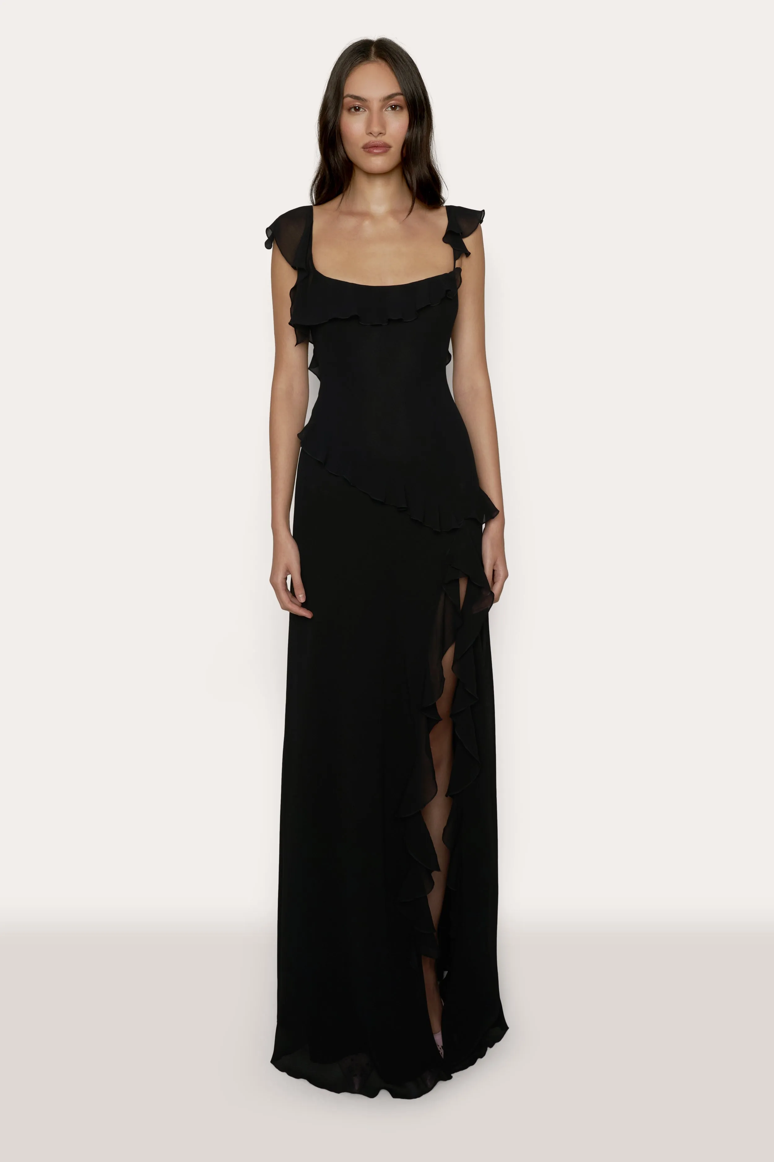 Avila Ruffle Gown sold by Guizio product image thumbnail 2