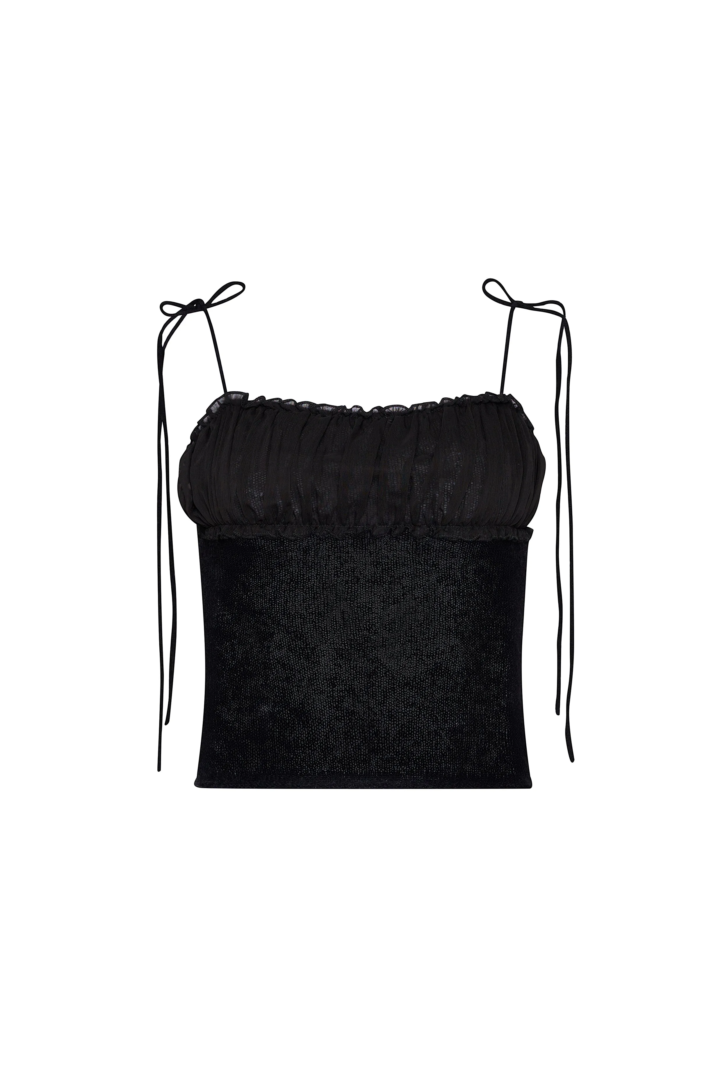 Ruched Chiffon Knit Tank sold by Guizio product image thumbnail 2