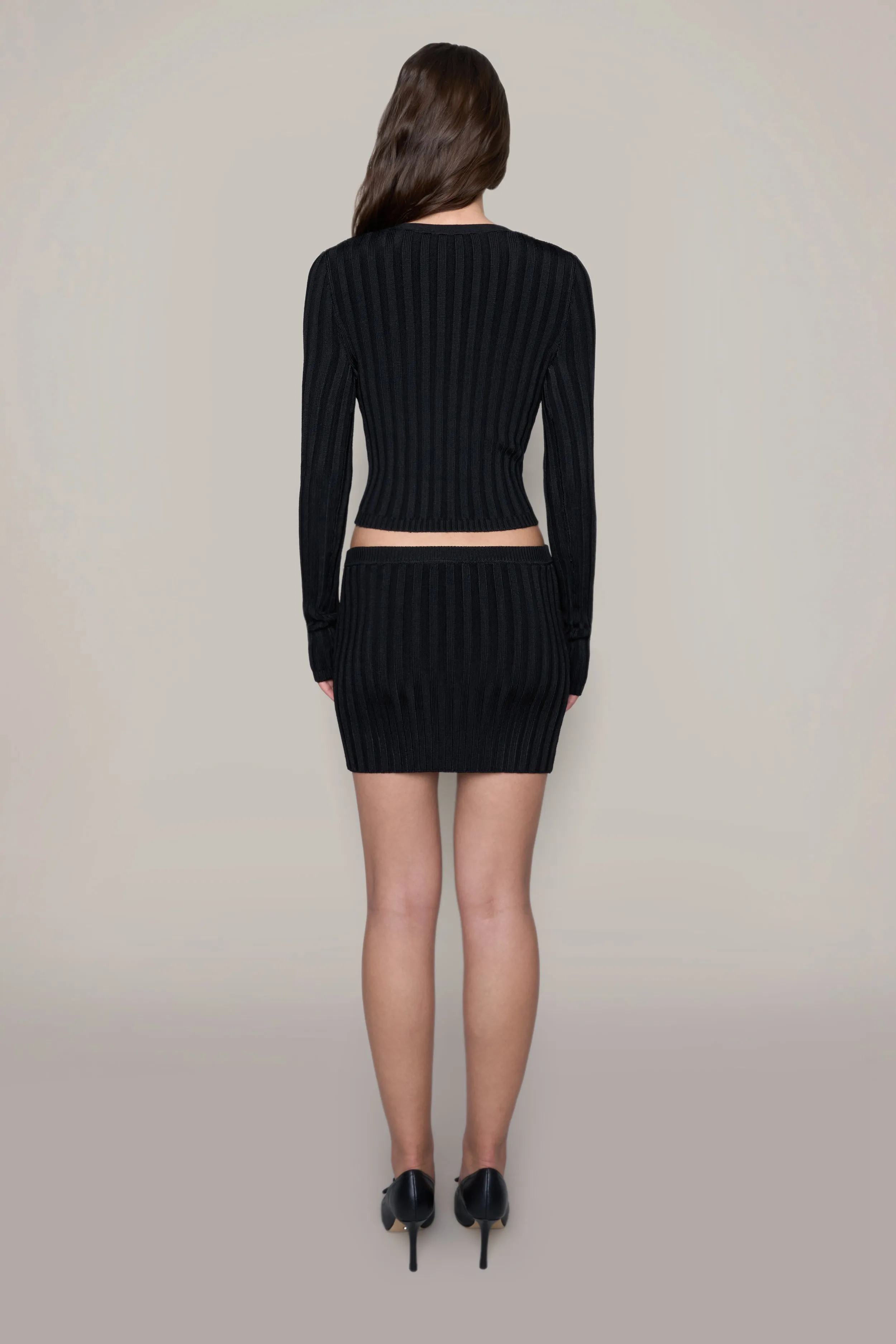 Slinky Rib Cardigan sold by Guizio product image thumbnail 3