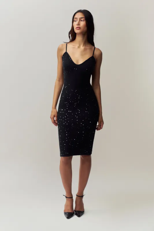 Amelia Sequin Knit Dress sold by Guizio