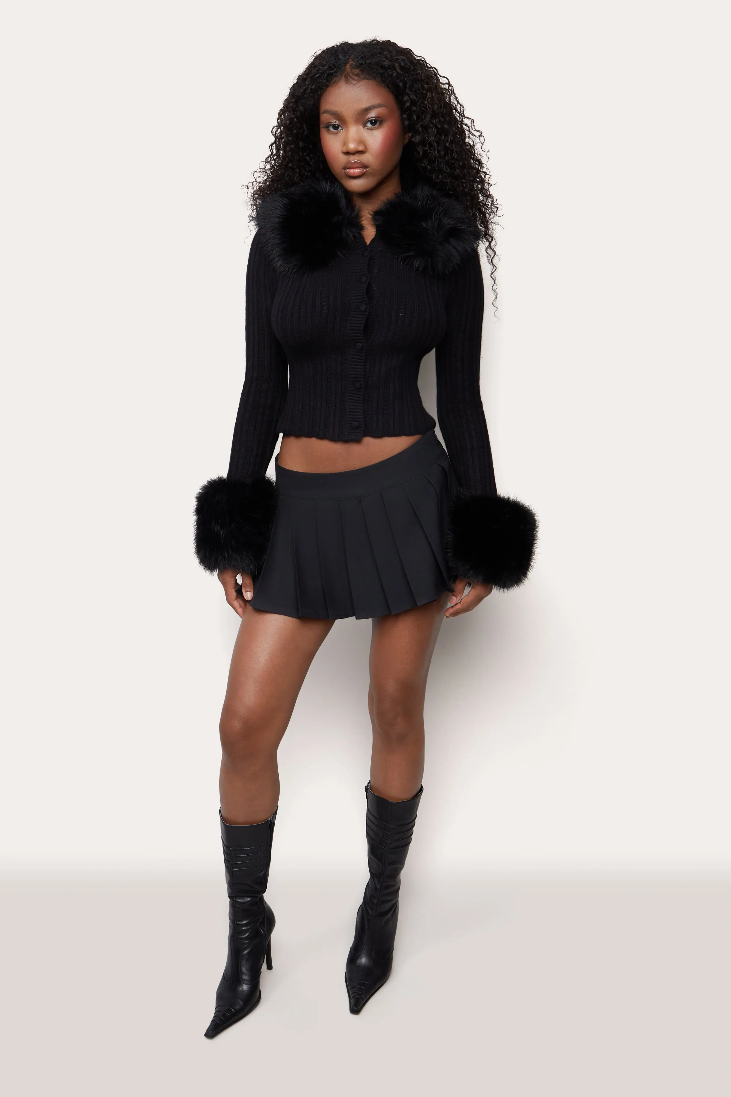 Heart Pointelle Knit Cardigan sold by Guizio product image thumbnail 2