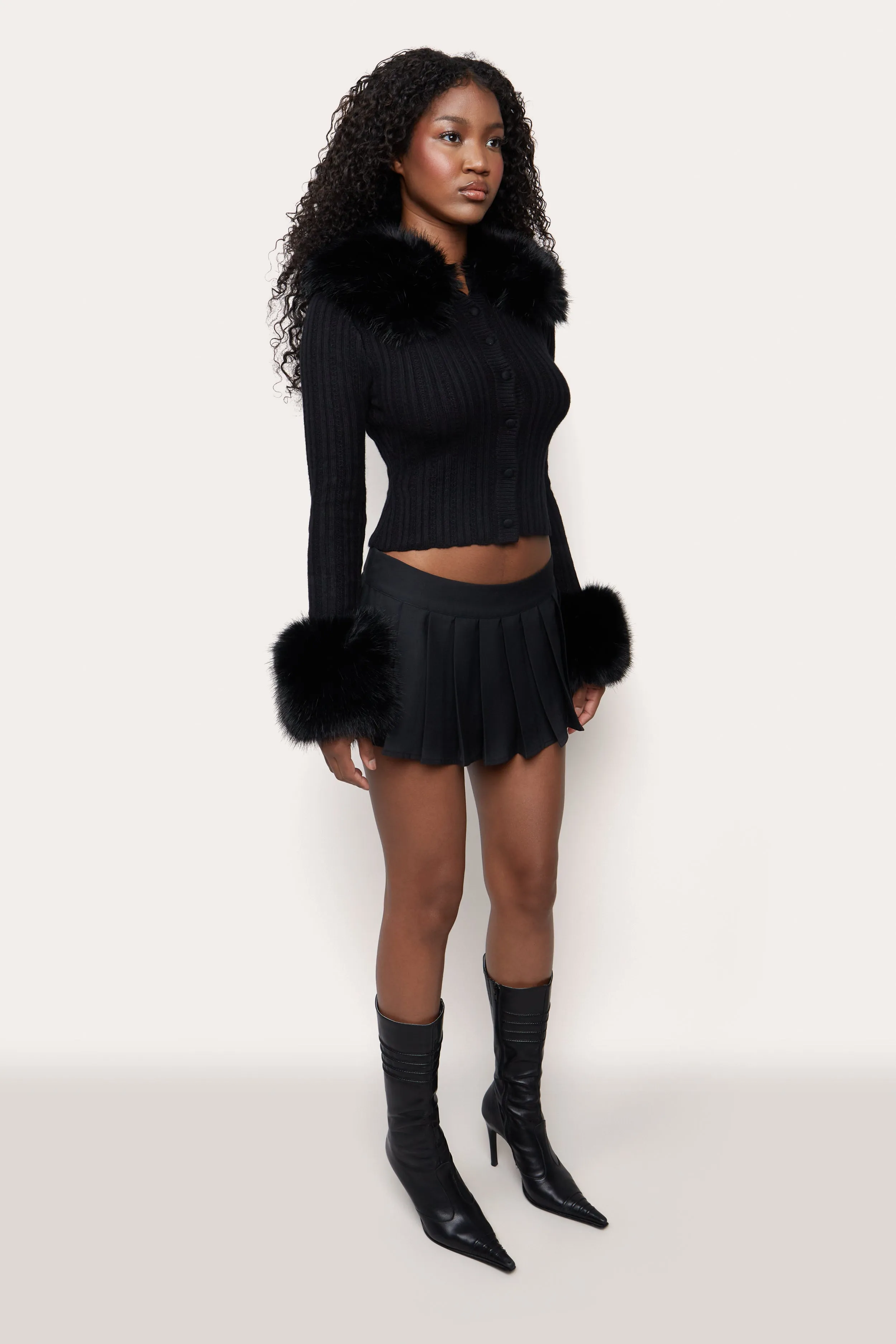 Heart Pointelle Knit Cardigan sold by Guizio product image thumbnail 3