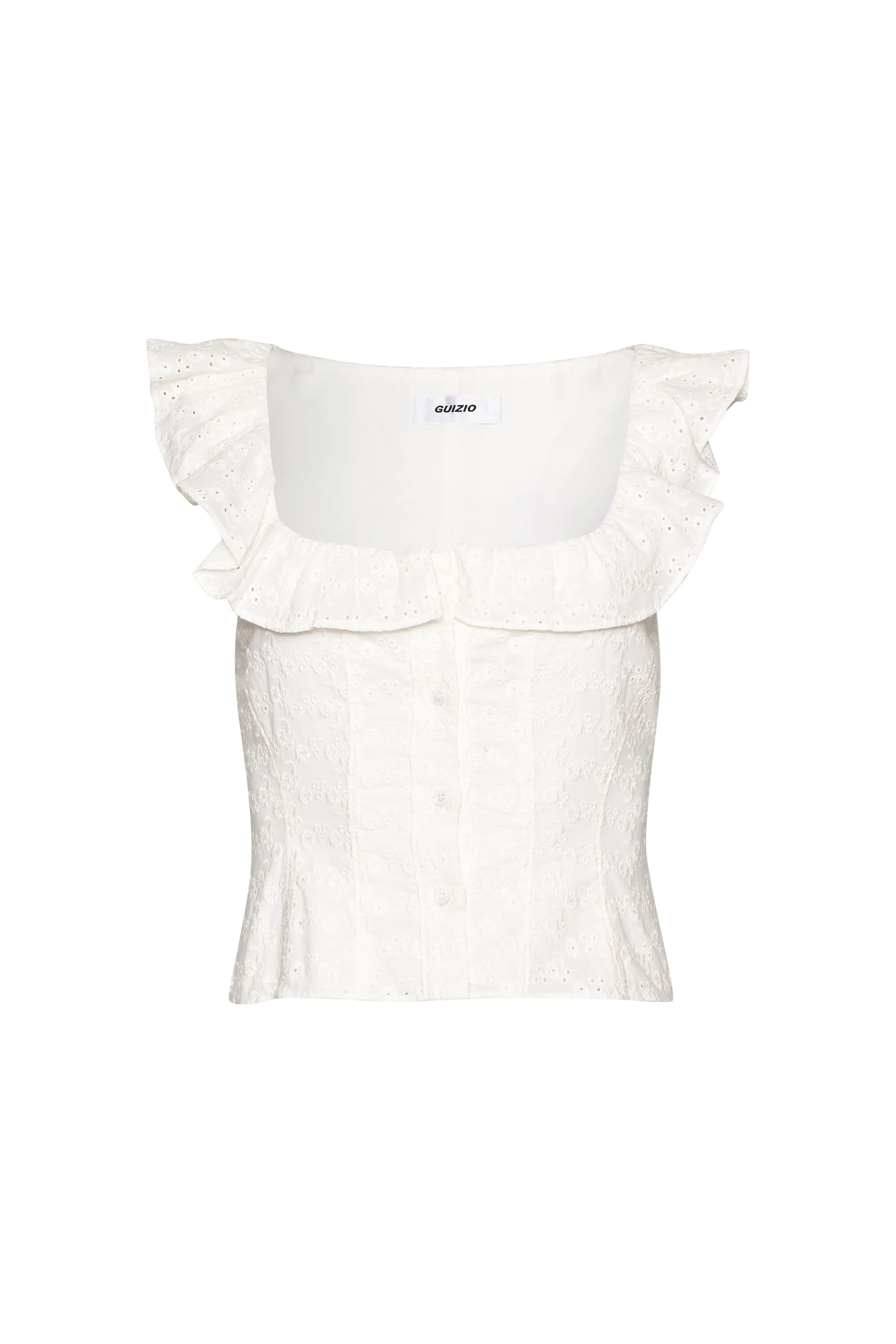 Paloma Lace Top In Eyelet sold by Guizio product image thumbnail 2