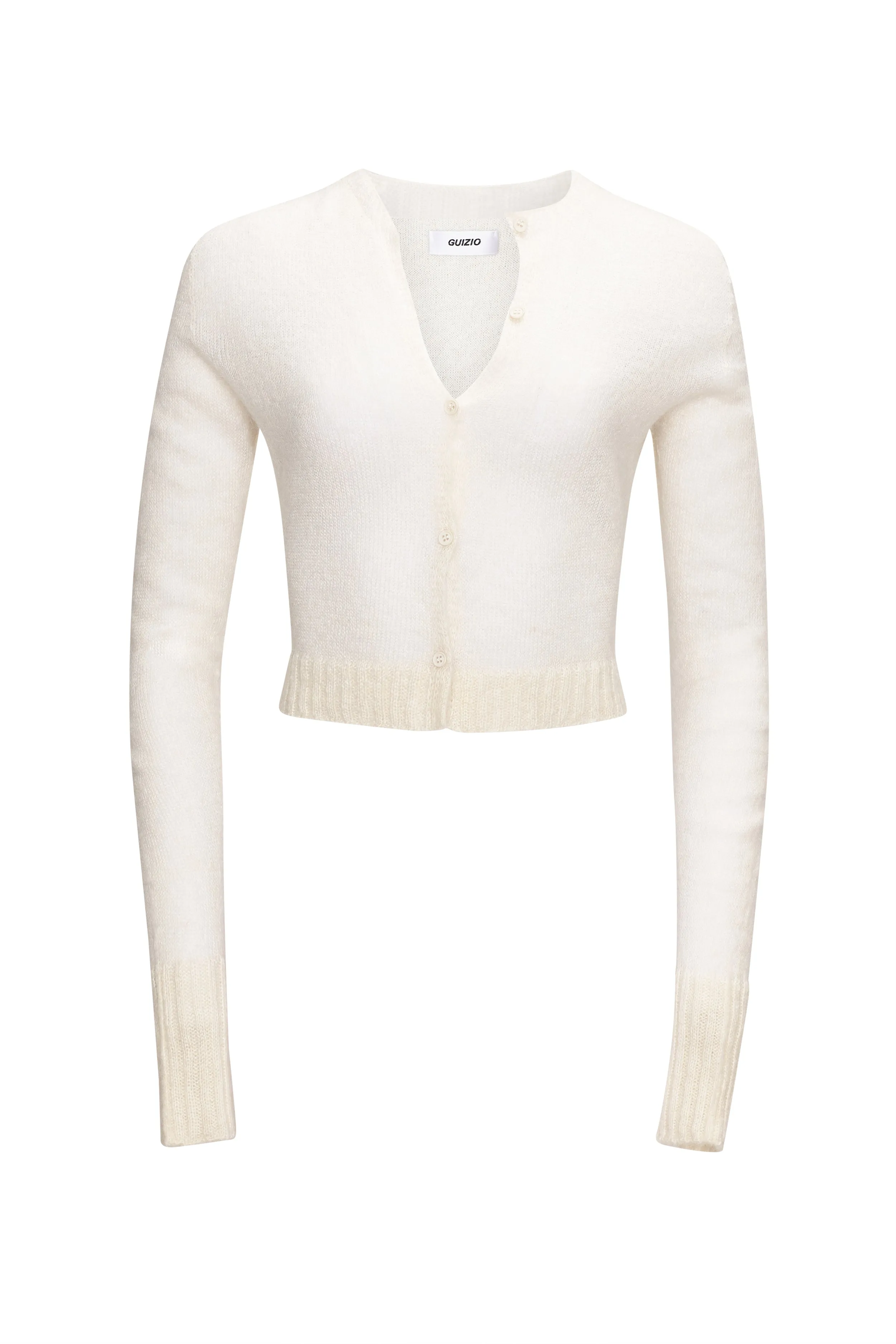 Mohair Ribbed Cardigan sold by Guizio product image thumbnail 5