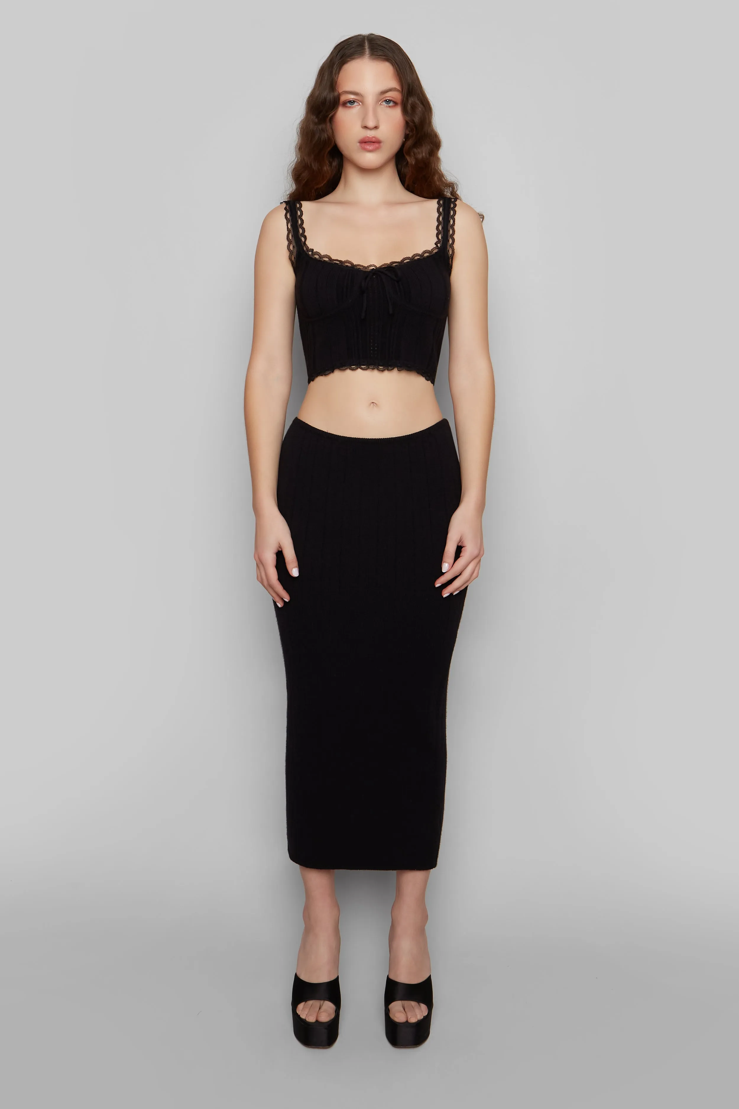 Ribbed Maxi Skirt sold by Guizio product image thumbnail 3
