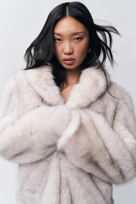 Roxie Faux Fur Coat sold by Guizio