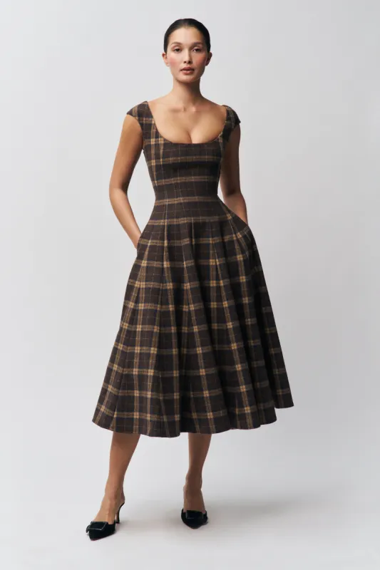 Leila Tartan Dress sold by Guizio