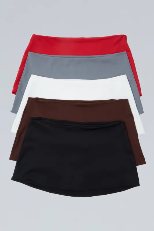 Micro Mini Stretch Skirt, 5-pack sold by Guizio