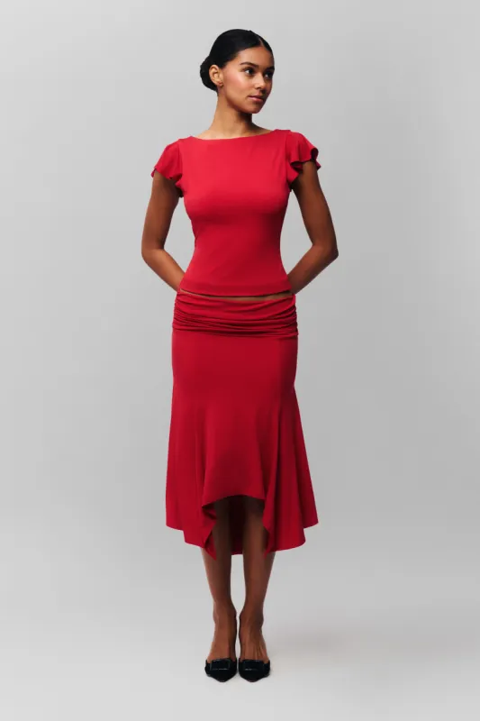 Soffiano Skirt sold by Guizio