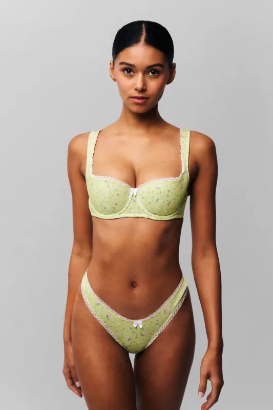 Pointelle Balconette Bra sold by Guizio