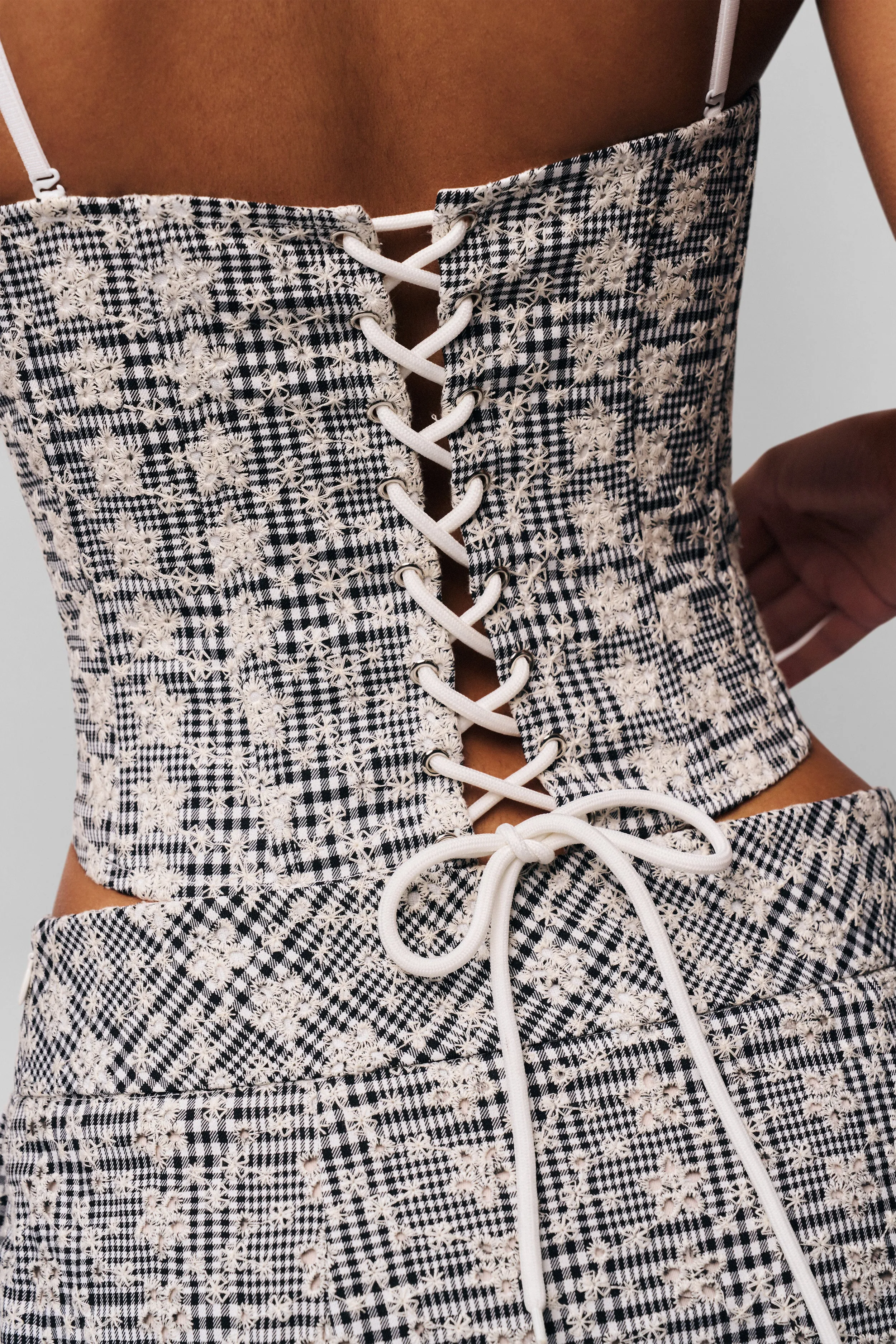 Genevieve Gingham Bustier sold by Guizio product image thumbnail 4